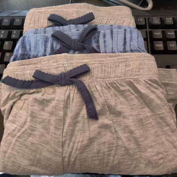 NWoT Jane and Bleecker Women's Sleep Short 3-pack Tie Dye Blue Size L $35 VV054 - Picture 1 of 2